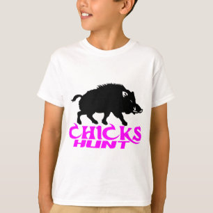 女の子の雄豚の狩り Tシャツ