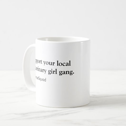 女の子の集団のマグ コーヒーマグカップ (正面左)