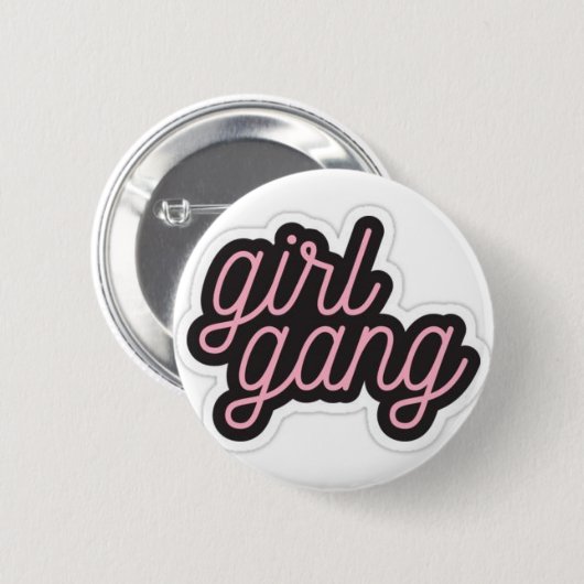 女の子の集団 缶バッジ (正面&裏面)