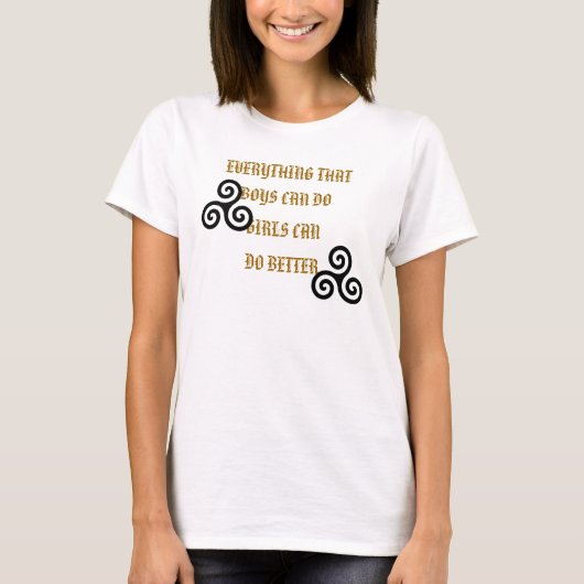 女の子の集団 Tシャツ (正面)