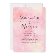 女の子の頬染めピンクのタイダイ