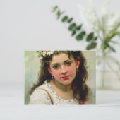 女の子の頭部 ポストカード (スタンド正面)