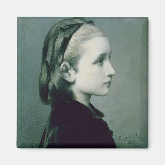 女の子の頭, 1867 マグネット (正面)