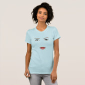女の子の顔のTシャツ Tシャツ (正面フル)