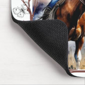 女の子の馬のマウスパッド マウスパッド (コーナー)