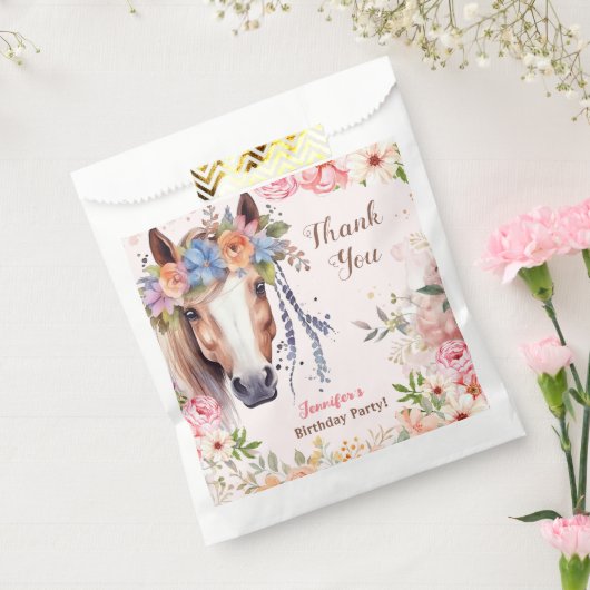 女の子の馬の誕生日パーティーガールズフアビットバッグ フェイバーバッグ (封をした状態)