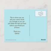 女の子の馬の誕生日パーティ感謝していは、あなたがポストカード ポストカード (裏面)