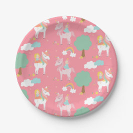 女の子の馬 ペーパープレート