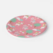 女の子の馬 ペーパープレート (アングル)