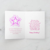 女の子の魔法のユニコーンの特別な願いのバースデー・カード カード (内部)