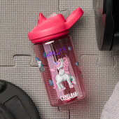 女の子の魔法のユニコーンレインボーキッズパーソナライズされた ウォーターボトル