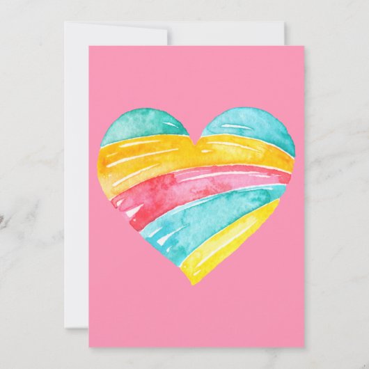 女の子の魔法のユニコーン赤ちゃんシャワー 招待状 (裏面)