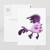 女の子の魚 ポストカード (正面/裏面)