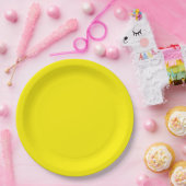 女の子の黄色い８点セットパーティー食器 ペーパープレート (パーティー)