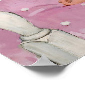 女の子の黒のネグリジーヴィンテージピンアップ ポスター (角)