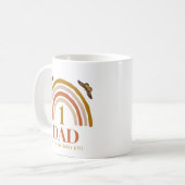 女の子の1歳の誕生日をお祝いするパパ コーヒーマグカップ (正面左)