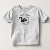 女の子の1歳の誕生日 かわいい子猫Tシャツ トドラーTシャツ (正面)