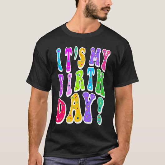 女の子の10代の子供のための私の誕生日レトログルービー Tシャツ (正面)