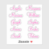 女の子の10名 | 書道シール シール (シート)