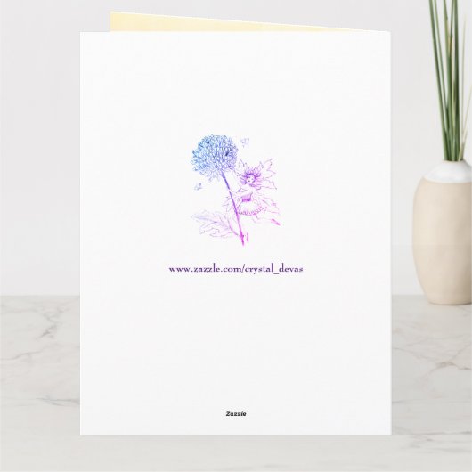 女の子の10歳の誕生日おめでとうメッセージ カード (裏面)