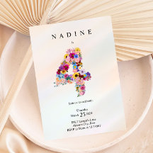 女の子の4歳の誕生日 フラワーパーティー