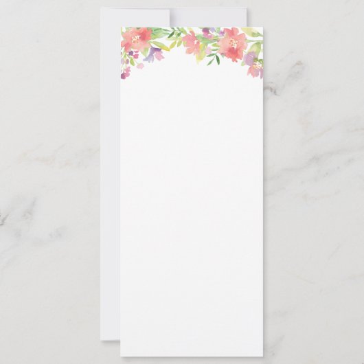 女の子の《キリスト教》洗礼式や命名式カスペインのード；バウティスモエスパニョル 招待状 (裏面)