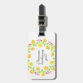 女の子のAustenの頑強で頑固なプライド及び偏見 ラゲッジタグ (正面縦)