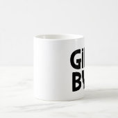 女の子のBYEのおもしろマグカップ コーヒーマグカップ (中央)