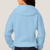 女の子のHanes ComfortBlend®のフード付きスウェットシャツ (裏面)