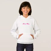 女の子のHanes ComfortBlend®のフード付きスウェットシャツ (正面フル)