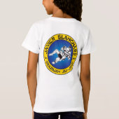 女の子のjiuのjitsu mmaのbjj tシャツ (裏面)