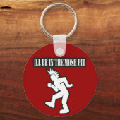 女の子のMOSH PIT PUNKロックの男の中にいる キーホルダー (正面)