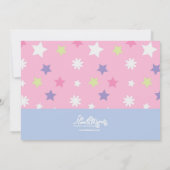 女の子のRollerbladingのバースデーパーティ招待状 招待状 (裏面)