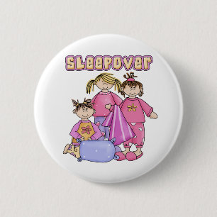 女の子のSleepover 缶バッジ