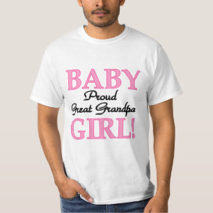 女の子のTシャツおよびギフトの誇り高い曾祖父 Tシャツ