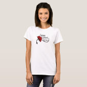 女の子のTシャツのためのSatansの学校 Tシャツ (正面フル)