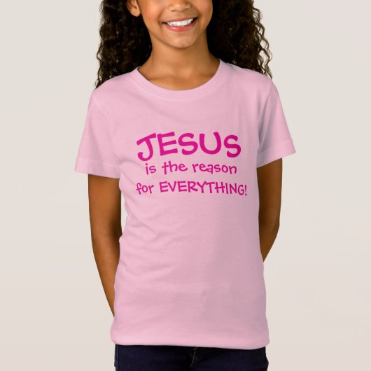 女の子のTシャツはすべてイエスが原因だ Tシャツ (正面)