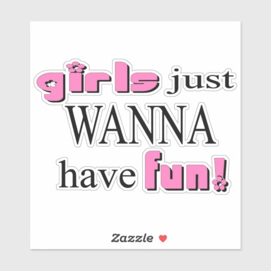 女の子はおもしろいだ！シール シール (シート)