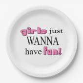女の子はおもしろいだ! ペーパープレート (正面)