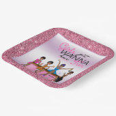 女の子はおもしろいバチェロレッテ ペーパープレート (傾斜あり)