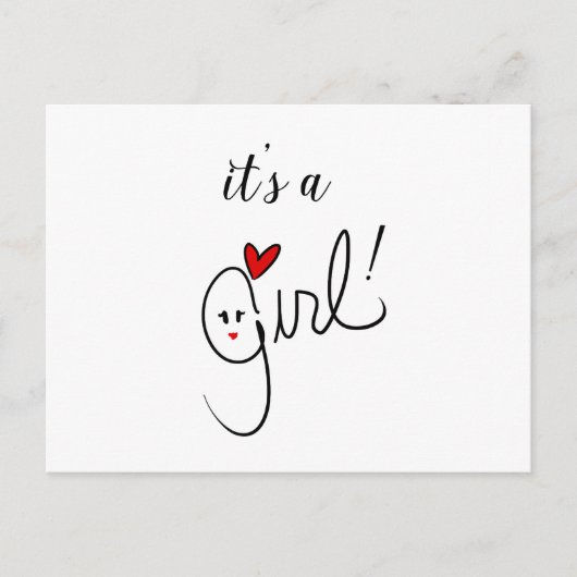 女の子はがき 案内ポストカード (正面)