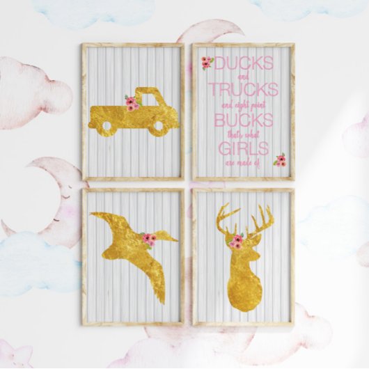 女の子はこうしてできている ナースリー アート セット ポスター