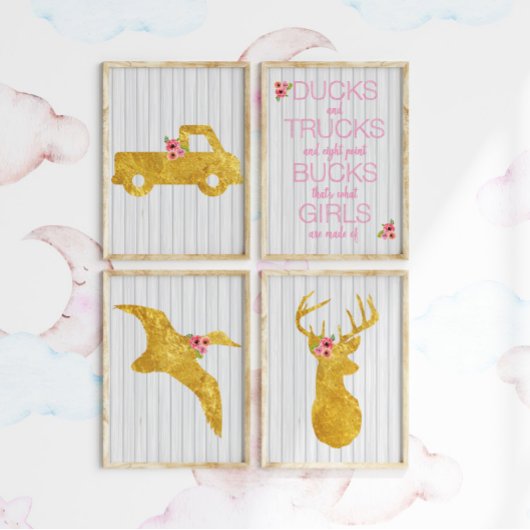 女の子はこうしてできている ナースリー アート セット ポスター