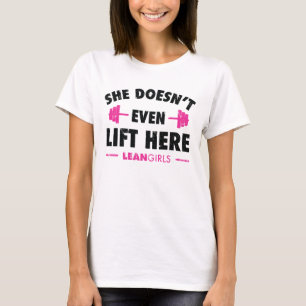 女の子はここまで持ち上げない Tシャツ