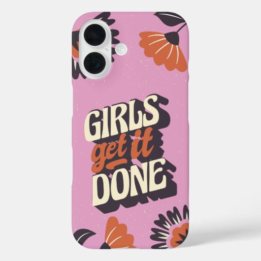 女の子はそれを完了する Case-Mate iPhoneケース (裏面)