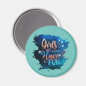 女の子はただおもしろいを持ちたい マグネット (正面/裏面)