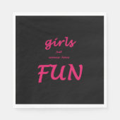 女の子はただおもしろい スタンダードランチョンナプキン (正面)