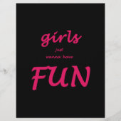 女の子はただおもしろい チラシ (裏面)