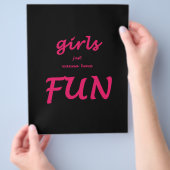 女の子はただおもしろい チラシ (手)