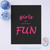 女の子はただおもしろい チラシ (シングル)